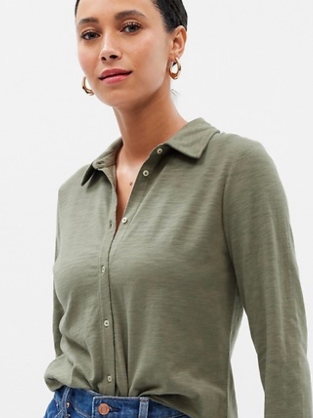 GAP Forever Soft Button Up Shirt